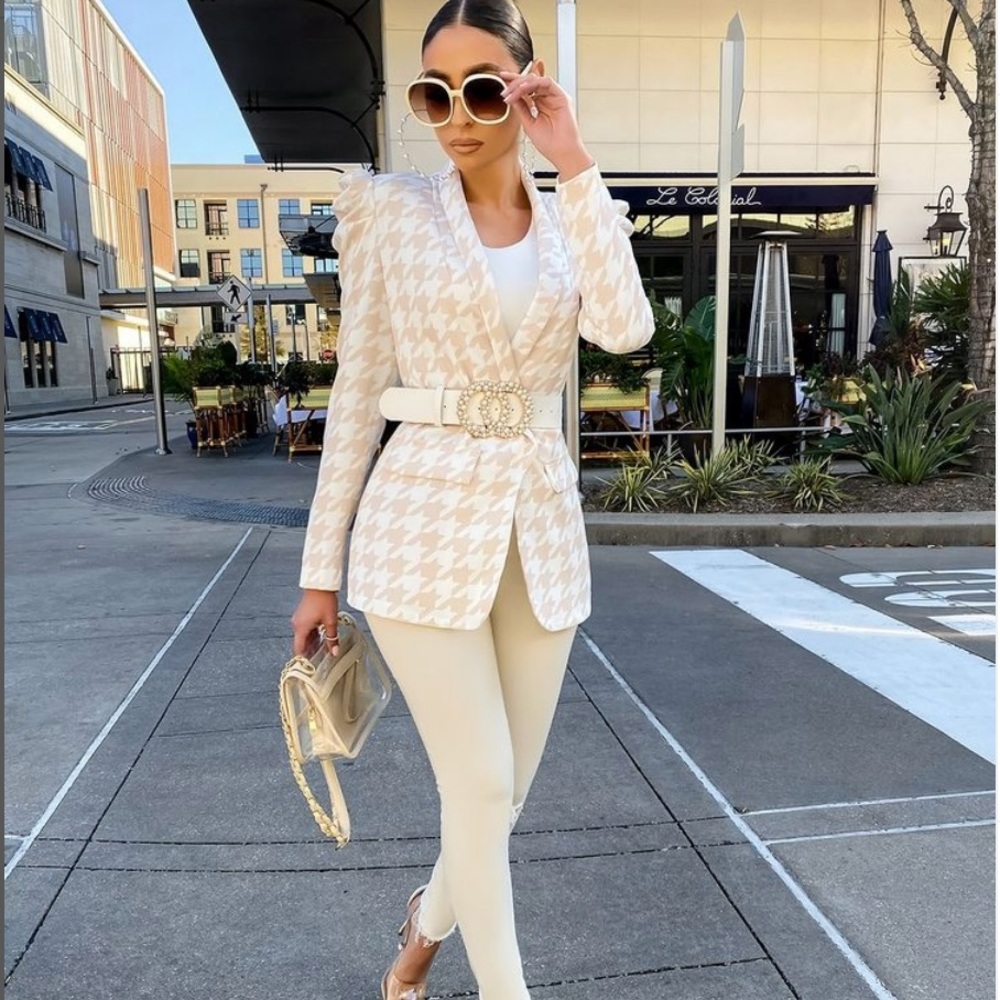 Kosmios Houndstooth Blazer